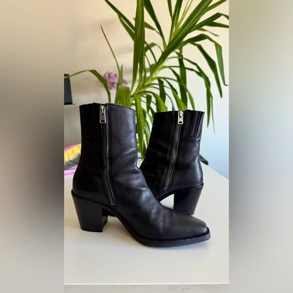 All Saints Cohen Booties size 9 Leather - Picture 8 of 8